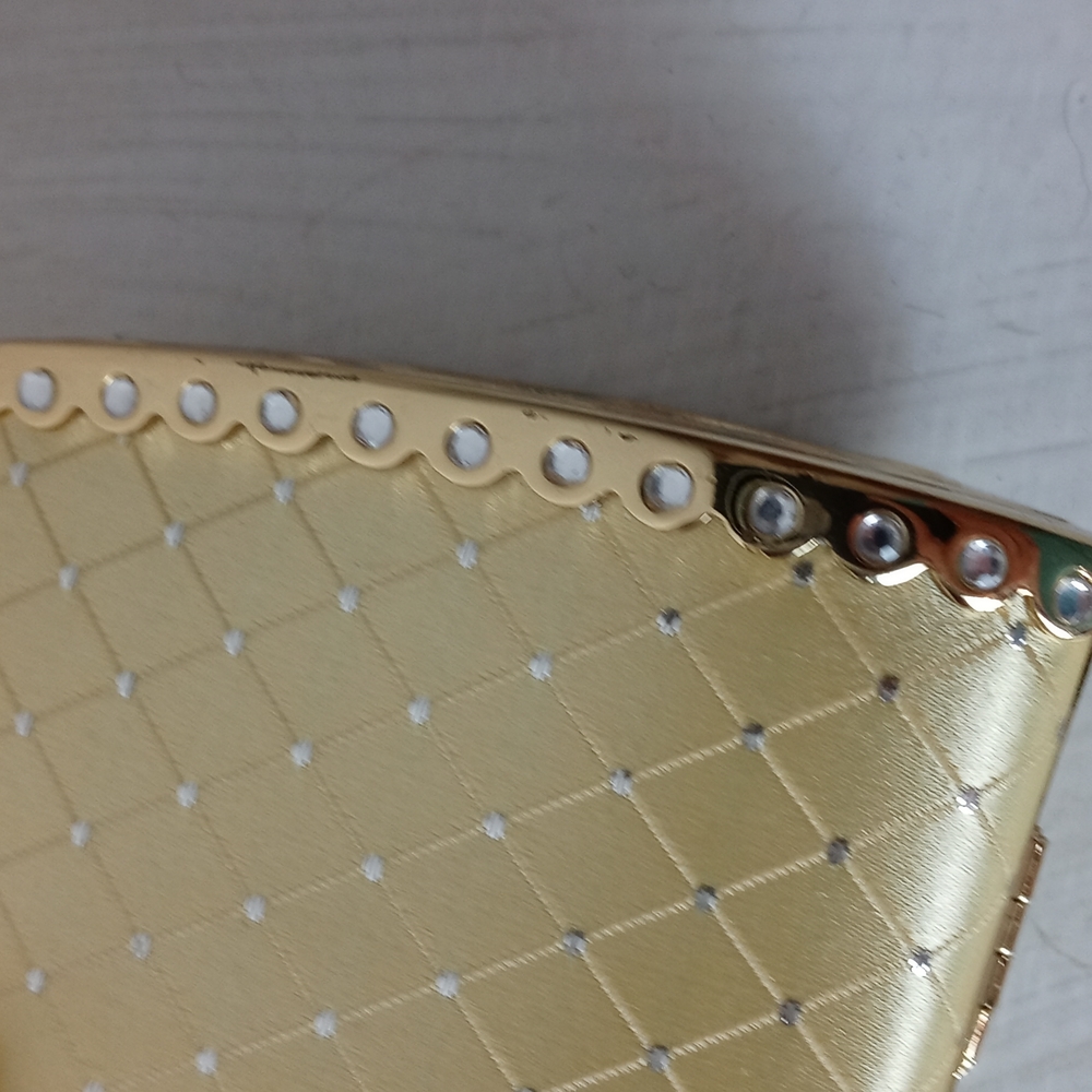 Vintage Gold Tone Metal Evening Purse - Picture 7 of 7